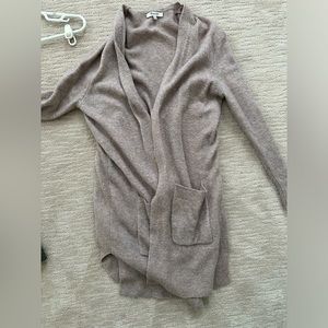 Purple long Madewell sweater with pockets